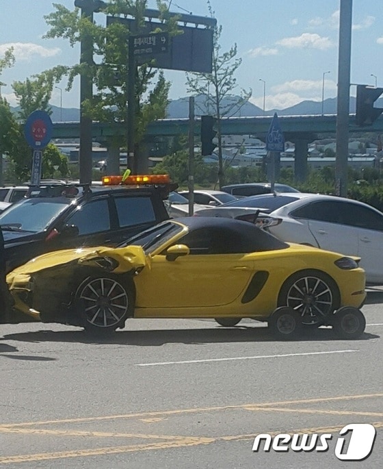 사고 현장.(독자 제공)ⓒ News1