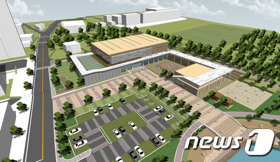 완주군 이서 혁신도시에 조성된 문화체육센터와 청소년 문화의 집 조감도../뉴스1ⓒ News1