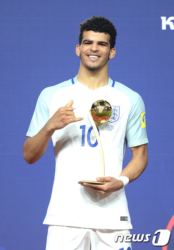 '국제축구연맹(FIFA) U-20 월드컵 코리아 2017' 골든볼의 주인공 도미닉 솔랑케(잉글랜드) ⓒ News1