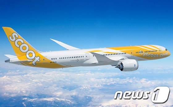 스쿠트항공의 보잉787 드림라이너 기종ⓒ News1