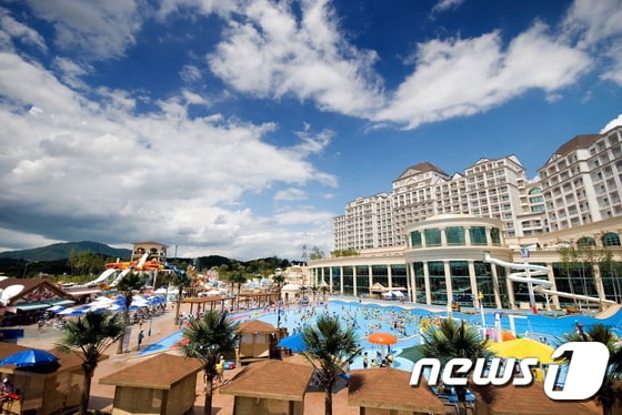 충남 천안에 위치한 테딘리조트 전경. ⓒ News1