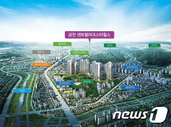 '도심 속 정원' 청주 금천 센트럴파크 스타힐스 분양 - 뉴스1