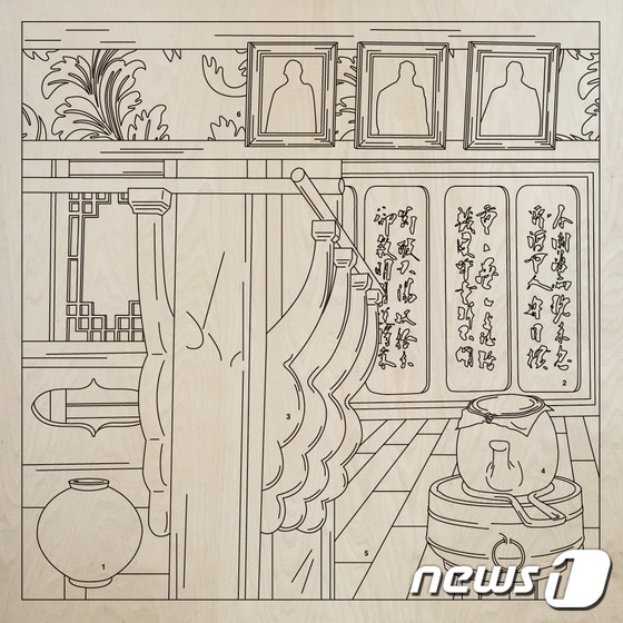 홍은주, Merge 1_ ~1974 (1~6), 1050mm x 1050 mm, Silkscreen on birch plywood (서울시립미술관 제공) ⓒ News1