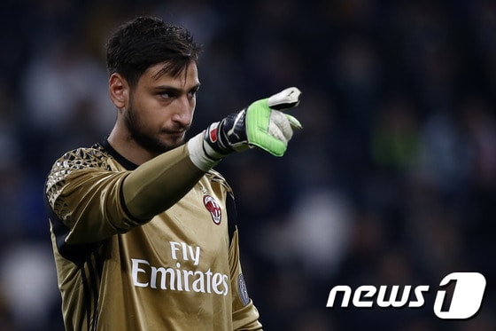 AC밀란과 2021년까지 계약 기간을 연장한 잔루이지 돈나룸마(18) ⓒ AFP=News1
