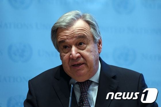 안토니우 구테흐스 유엔 사무총장.ⓒ AFP=뉴스1