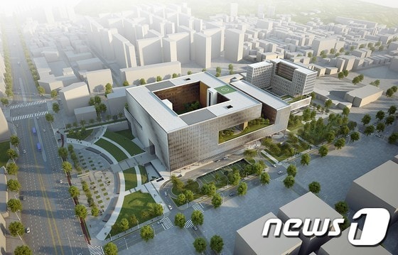2019년 초 서울시 강서구 마곡지구에 개원할 예정인 이대서울병원 조감도.ⓒ News1