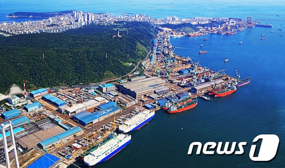 현대미포조선 울산조선소 전경. ⓒ News1