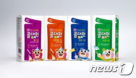 대원제약이 출시한 짜먹는 어린이용 감기약과 해열제 4종 신제품.ⓒ News1