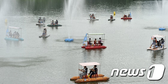 화천쪽배축제 뉴스1 ⓒ News1 홍성우 기자