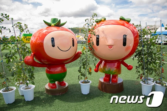 횡성군 둔내고랭지토마토축제 마스코드 ⓒ News1