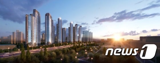 대림산업의 서초신동아 아파트 재건축 조감도/자료제공=대림산업ⓒ News1