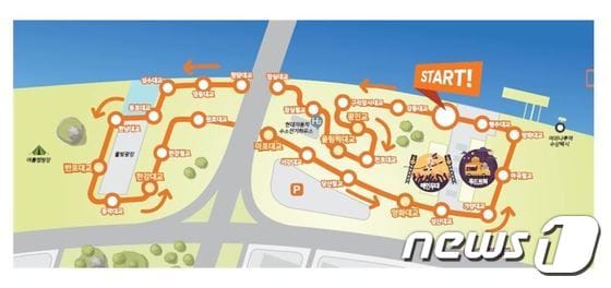 2017 한강 이색달리기 코스(서울시 제공). ⓒ News1