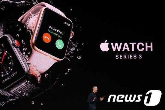 애플워치 3시리즈. ⓒ AFP=News1