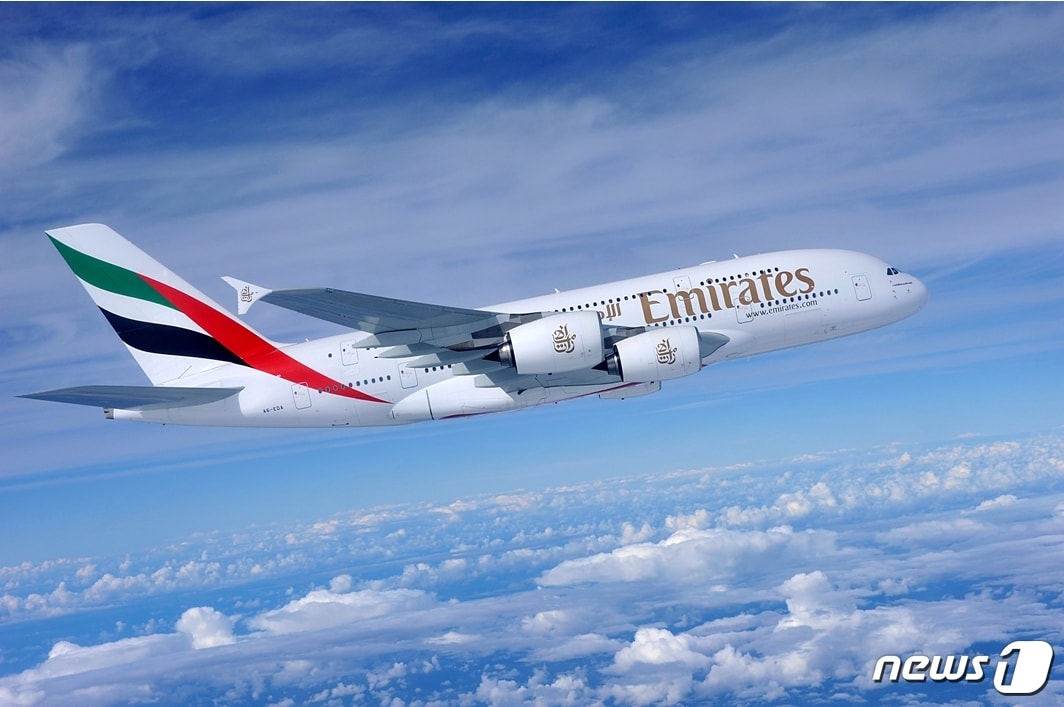 에미레이트 항공 A380 항공기ⓒ News1