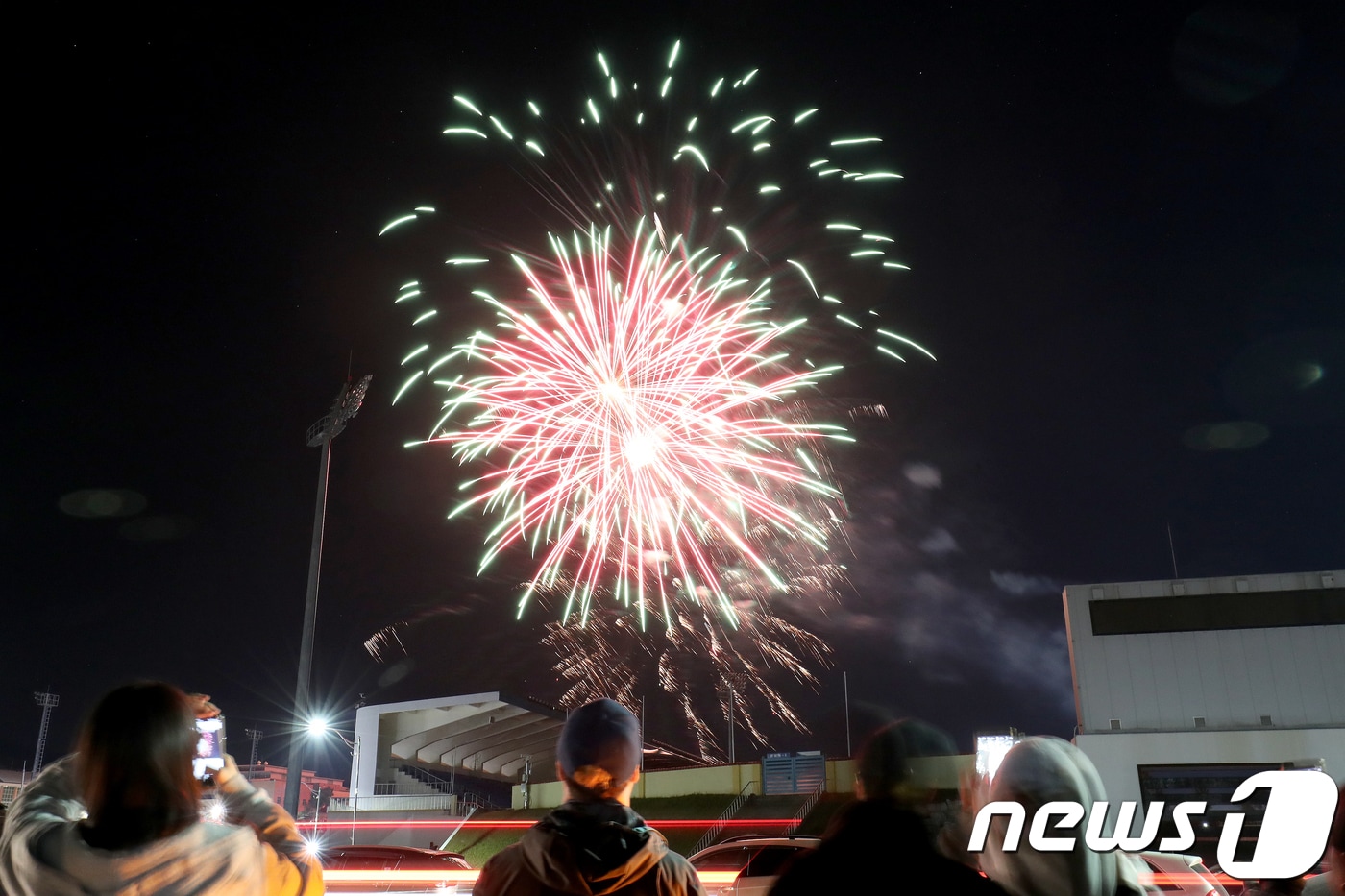 강강원 동해 무릉제 불꽃놀이.(뉴스1 DB)