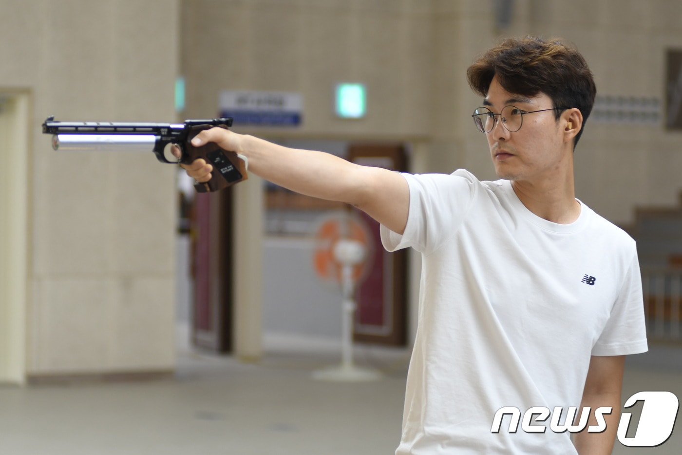남자 50m 권총 우승을 차지한 이대명.(대한사격연맹 제공)ⓒ News1