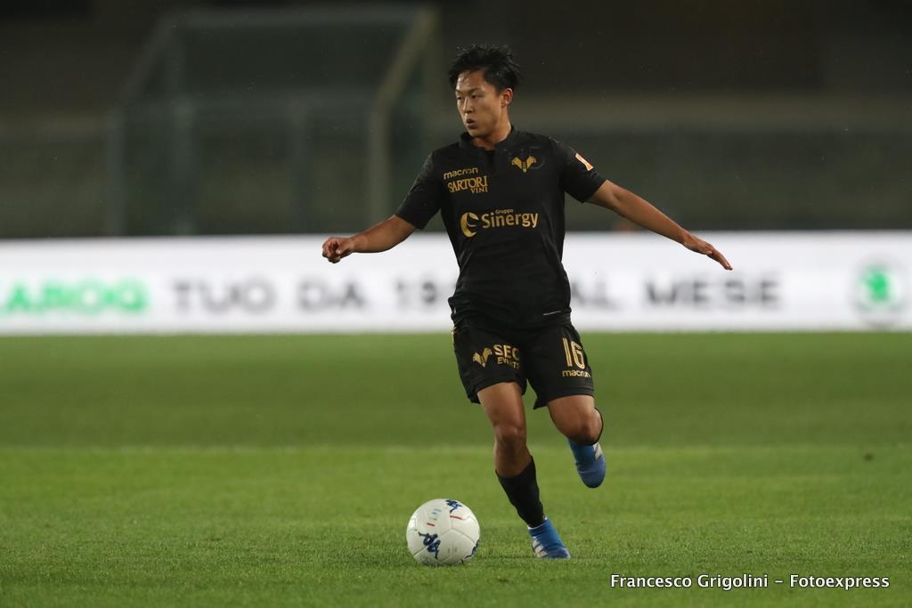 헬라스 베로나의 이승우가 오랜만에 선발로 출전, 첫 골에 기여했다. (베로나 페이스북)  ⓒ News1