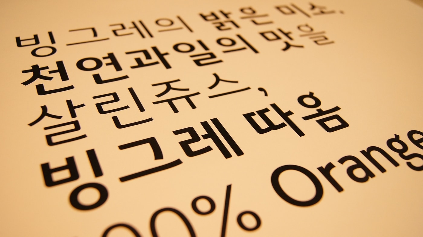 빙그레 '따옴체' ⓒ News1