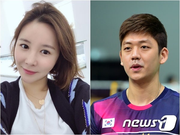 변수미&#40;왼쪽, 변수미 인스타그램&#41;와 이용대&#40;뉴스1DB&#41; ⓒ News1 