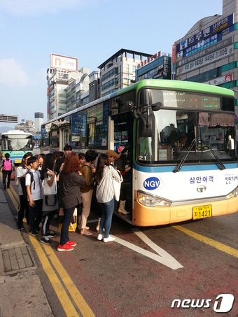 천안 시내버스 모습.ⓒ News1