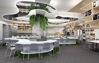 메가스터디 교육 그룹의 신개념 복합교육 문화공간 ‘잇츠리얼타임’ 전경 ⓒ News1