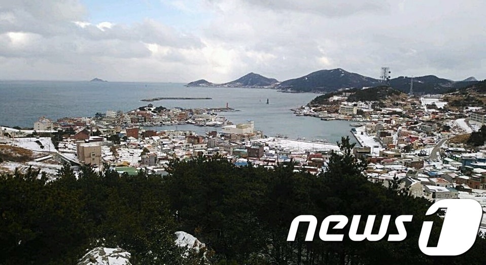 눈 내린 추자도.ⓒ News1 DB