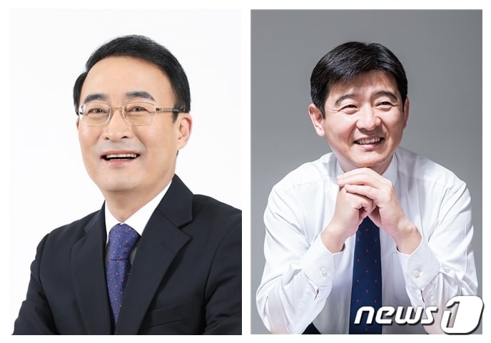 전주시장 선거에 출마한 이현웅(왼쪽)·엄윤상 예비후보/뉴스1 DB