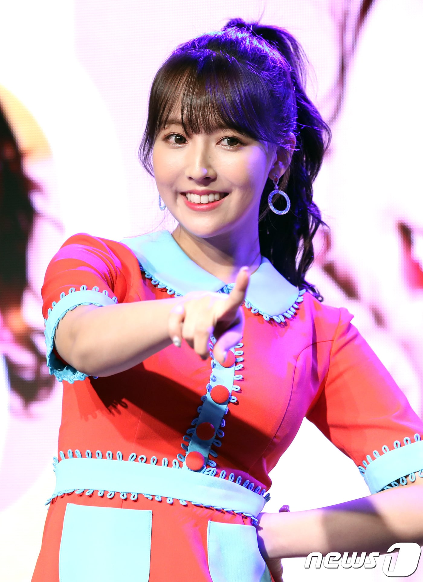 허니팝콘 미카미 유아가 21일 오전 서울시 마포구 스테이라운지에서 첫 번째 앨범 ‘비비디 바비디 부’(Bibidi Babidi Boo) 쇼케이스를 열고 포즈를 취하고 있다. 2018.3.21./뉴스1 ⓒ News1 권현진 기자