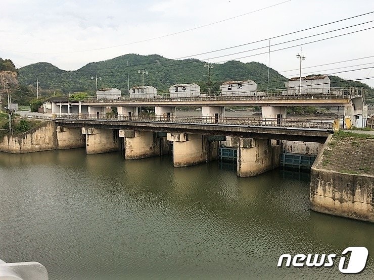 해창만 방조제 1호 배수갑문.(고흥군 제공)/뉴스1 ⓒ News1 지정운 기자