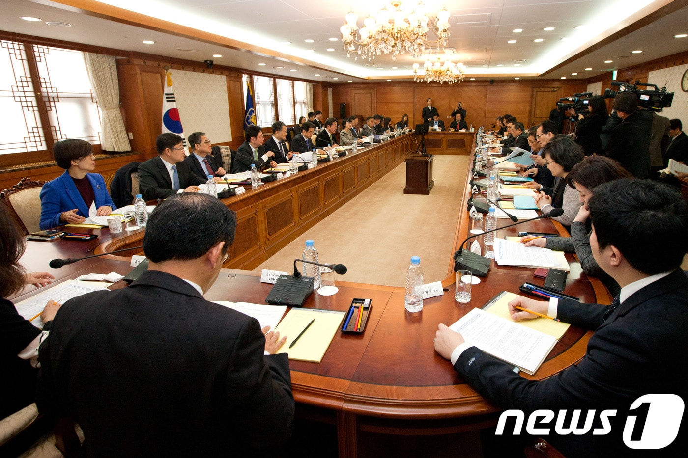 제21차 국가지식재산위원회가 열리고 있는 모습.(과학기술정보통신부 제공) 2018.3.9/뉴스1