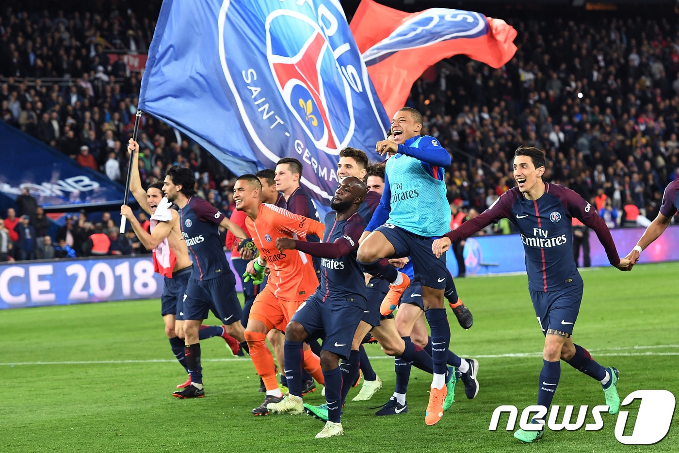 AS모나코를 7-1로 꺾은 파리 생제르맹이 16일(한국시간) 프랑스 리그1 우승을 확정했다. ⓒAFP=News1