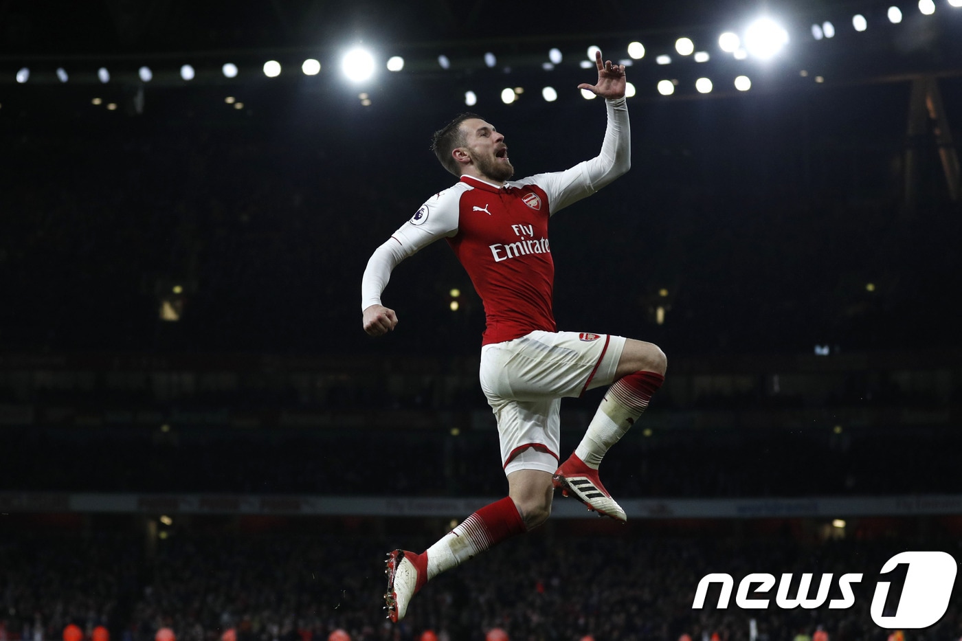 아스널의 미드필더 아론 램지. ⓒAFP=News1