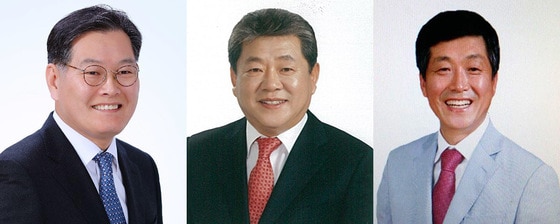 왼쪽부터 더불어민주당 이경일, 자유한국당 윤승근, 바른미래당 신준수 고성군수 후보 ⓒ News1
