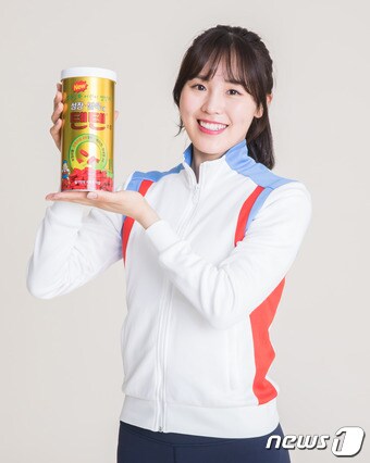 '텐텐' 광고모델 김아랑 선수 ⓒ News1