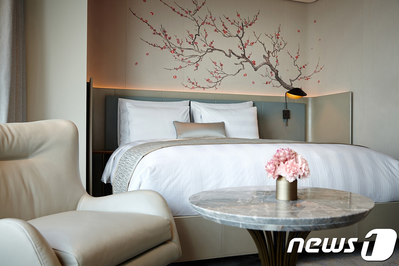 롯데호텔서울 시그니엘서울 디럭스 객실. ⓒ News1