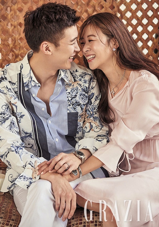 ⓒ News1 강경준 장신영 부부/그라치아 화보