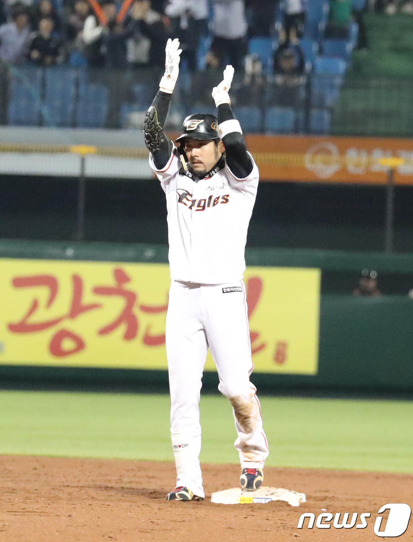 통산 1500경기 출장 기록을 달성한 한화 이글스 이용규. /뉴스1 DBⓒ News1 주기철 기자