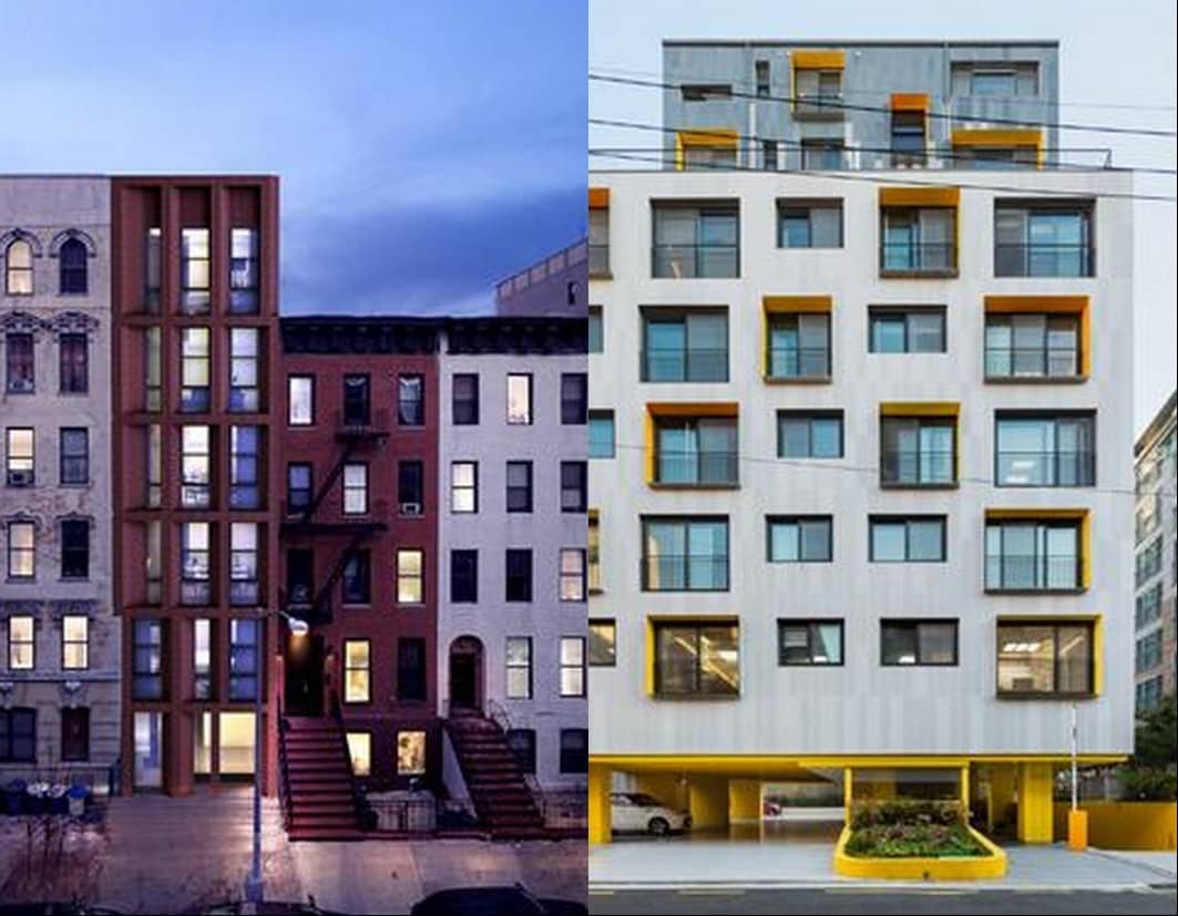 2018 젊은 건축가상 공동수상자인 김이홍 작 '뉴욕 콘도미니움'(왼쪽) 남정민 작 '서초동 아파트'ⓒ News1