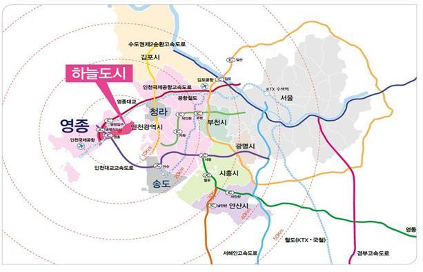 인천 영종하늘도시 위치.(LH 제공)ⓒ News1