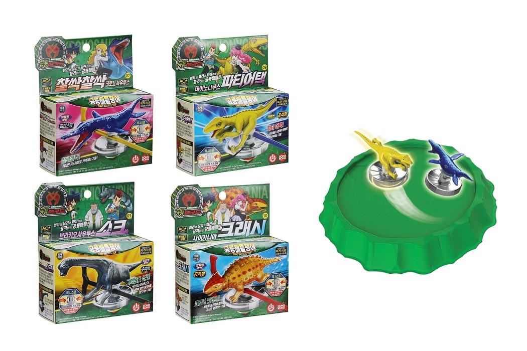 손오공 공룡배틀팽이 4종, 전용경기장 공룡섬 모습. (사진제공=손오공) ⓒ News1