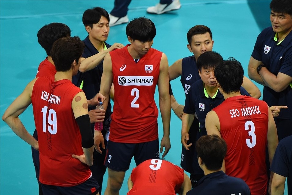 김호철 감독이 이끄는 남자배구대표팀. (FIVB 제공) ⓒ News1