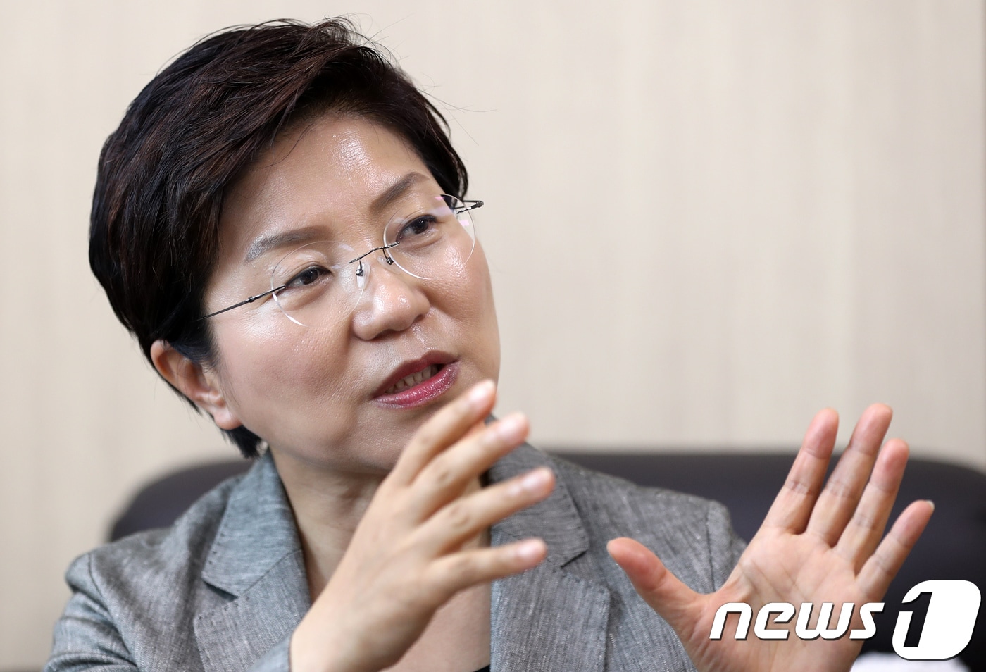 김미경 더불어민주당 서울 은평구청장 당선인 2018.7.23 ⓒ 뉴스1 오대일 기자