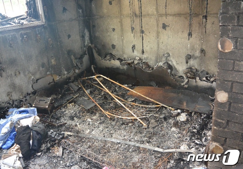 내부 모습(충남 아산소방서 제공)ⓒ News1