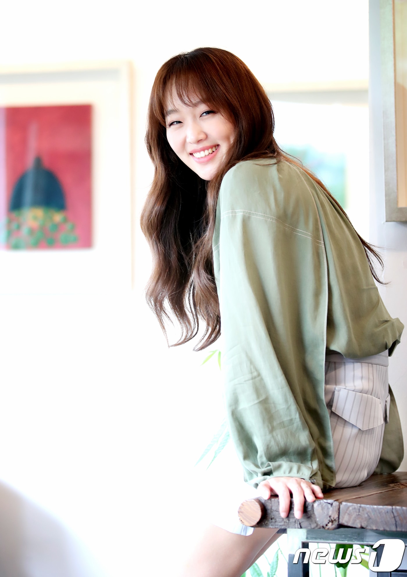 2018.7.24.서울 삼청동 카페. 드라마 '이리와 안아줘' 배우 진기주 인터뷰. ⓒ News1 권현진 기자