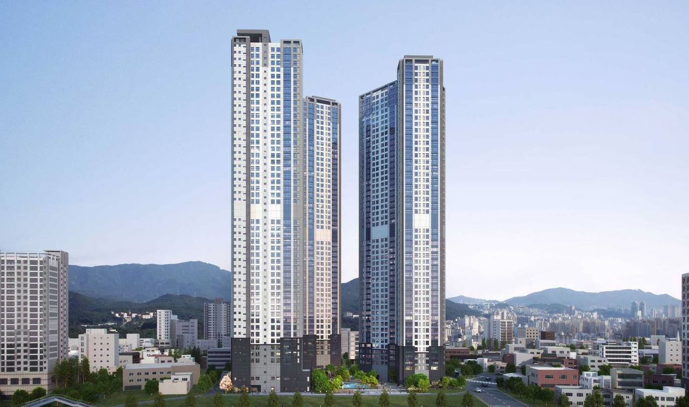 동래 더샵의 투시도.(제공=포스코건설)ⓒ News1