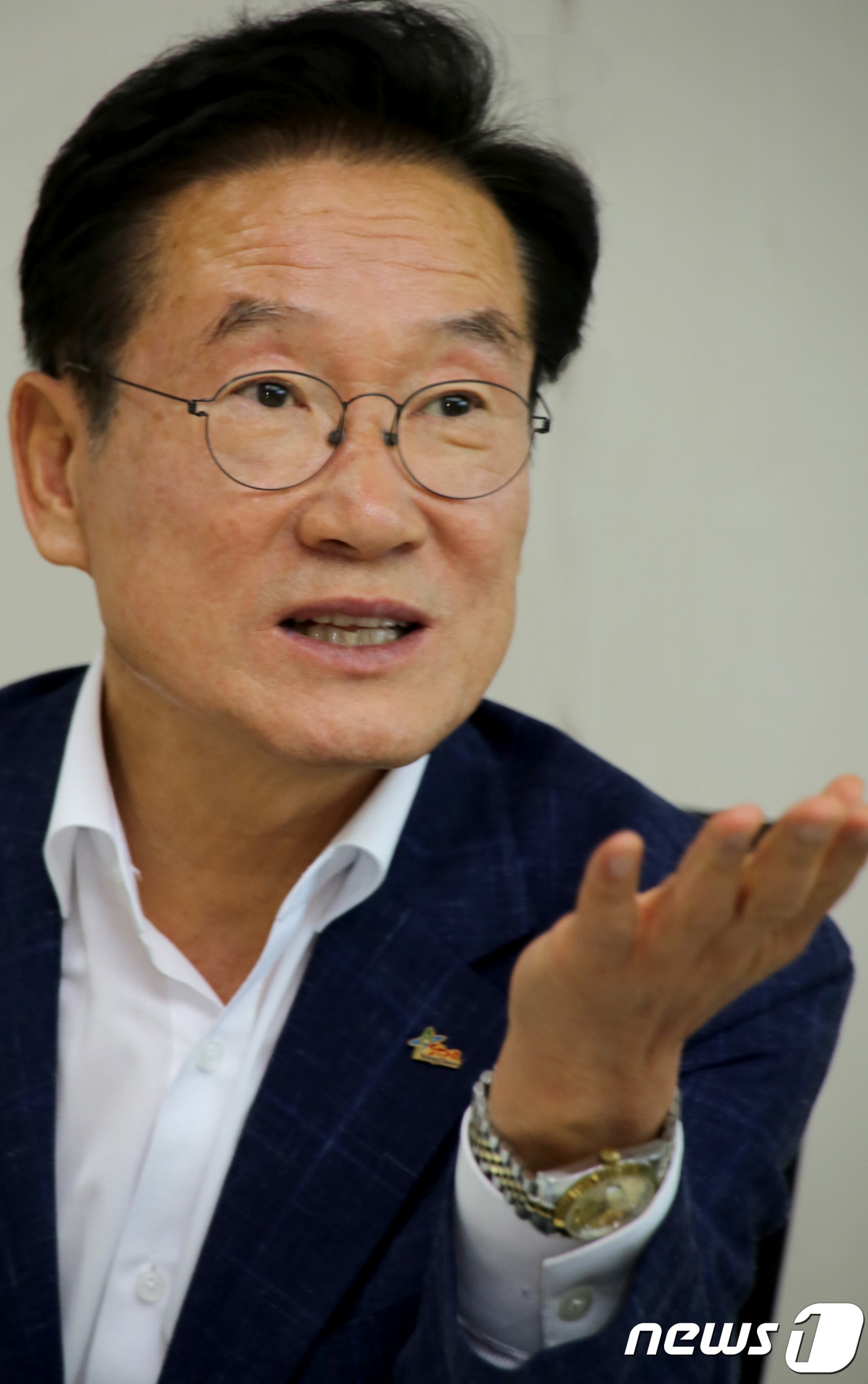 2일 최기문 경북 영천시장이 뉴스1과 인터뷰하고 있다.2018.8.2/뉴스1ⓒ News1