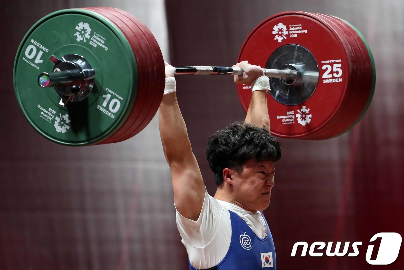 팔렘방 아시안게임 당시 장연학의 모습. 2018.8.24/뉴스1 ⓒ News1 김명섭 기자