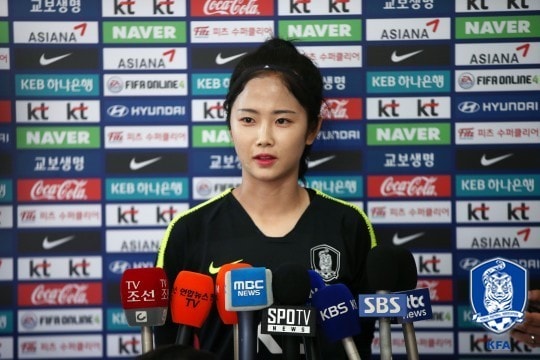 2018 자카르타-팔렘방 아시안게임 여자 축구 대표팀의 이민아.(대한축구협회 제공) ⓒ News1