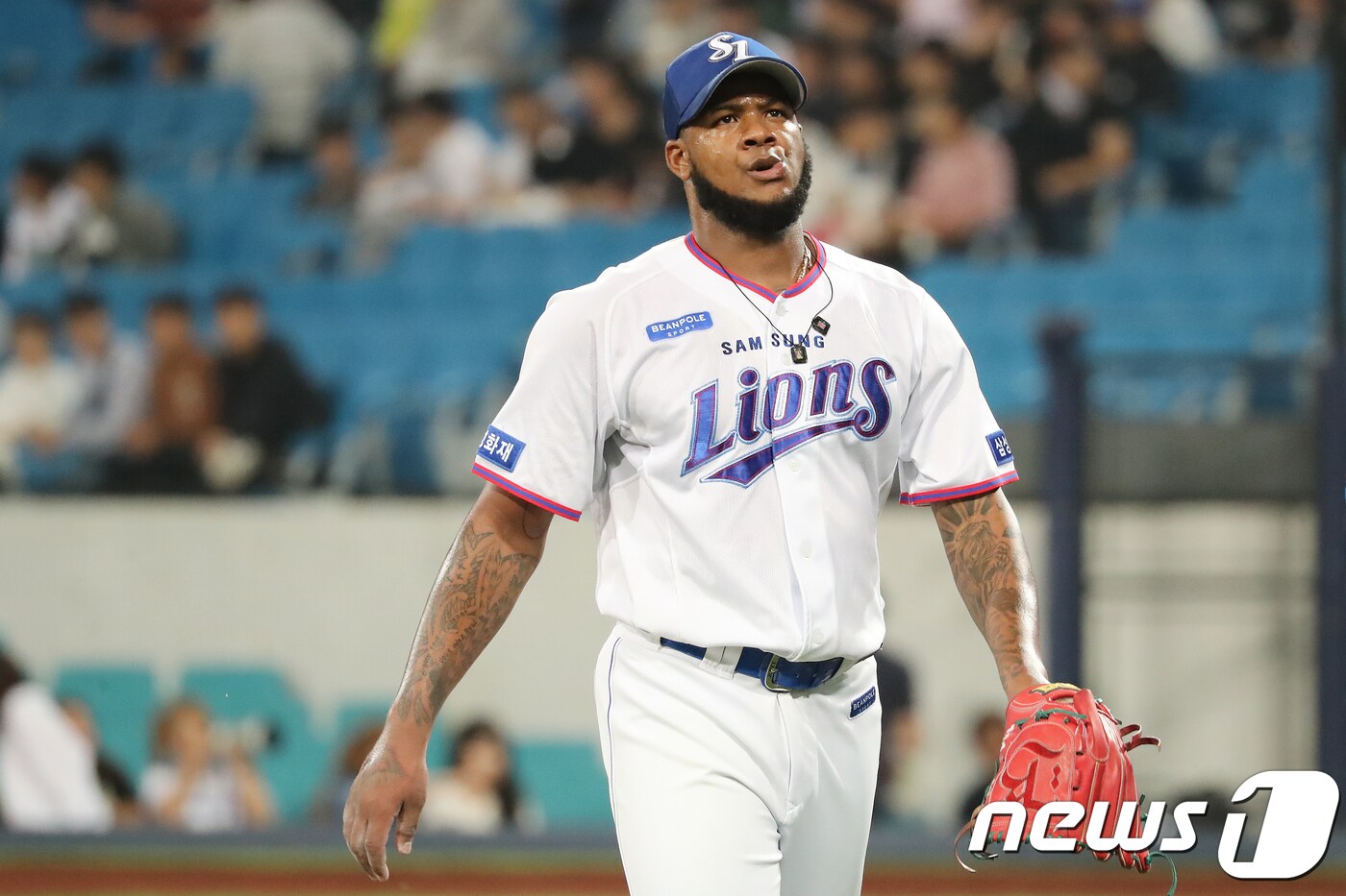 2018년 삼성 라이온즈에서 뛰었던 리살베르토 보니야. /뉴스1 ⓒ News1 공정식 기자