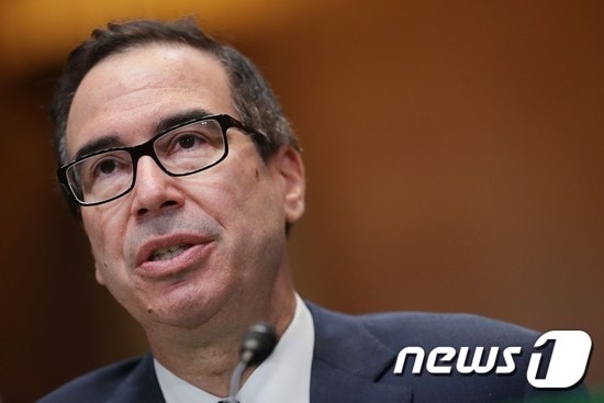 므누신 미국 재무장관 ⓒ News1 자료 사진